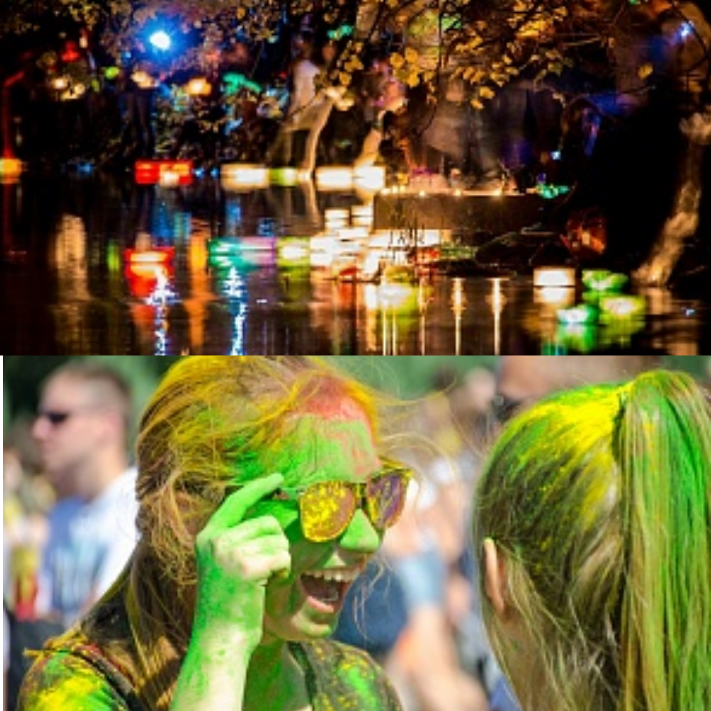 В выходные астраханцев ждут фестивали водных фонариков и красок
