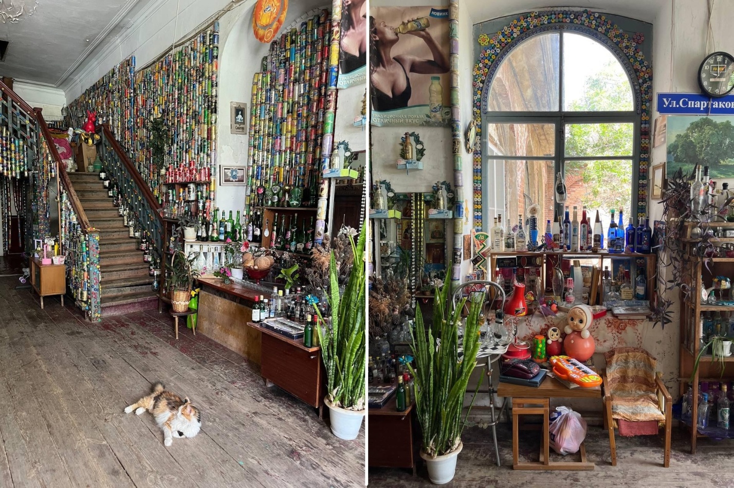 Необычное рядом: в Астрахани находят дома с бутылками, банками и крышками