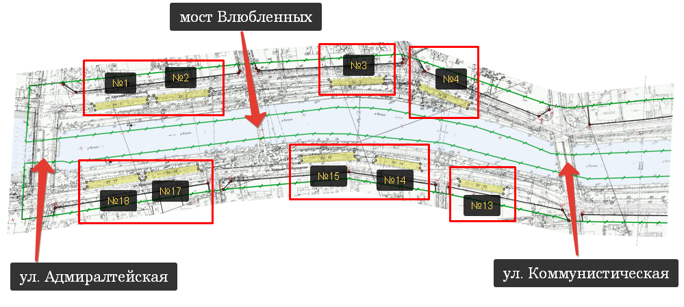 Берега Кутума в центре Астрахани украсят 17 парковок