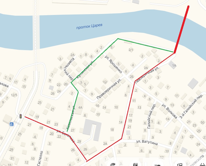 Астраханцы предлагают альтернативную схему движения к предполагаемой понтонной переправе