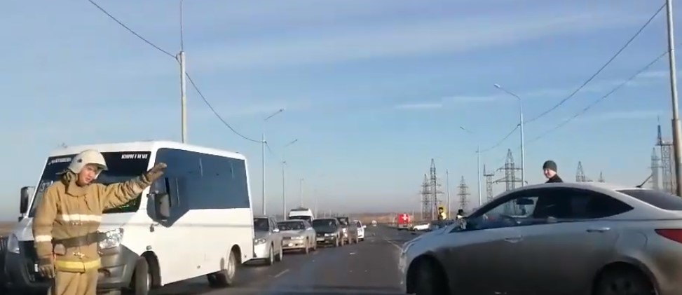 Подробности массовой аварии в Астрахани, есть пострадавшие
