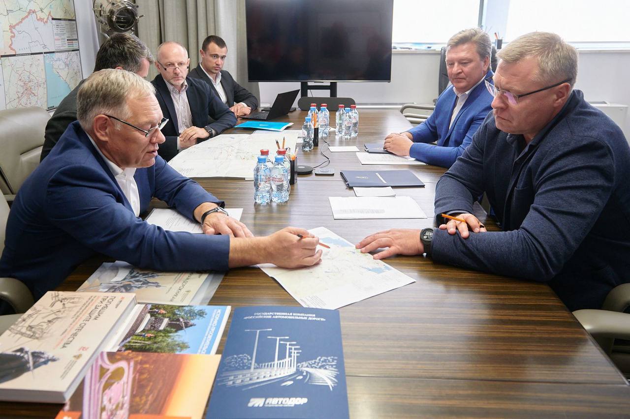 Астраханский губернатор встретился с председателем правления Госкомпании «Автодор»