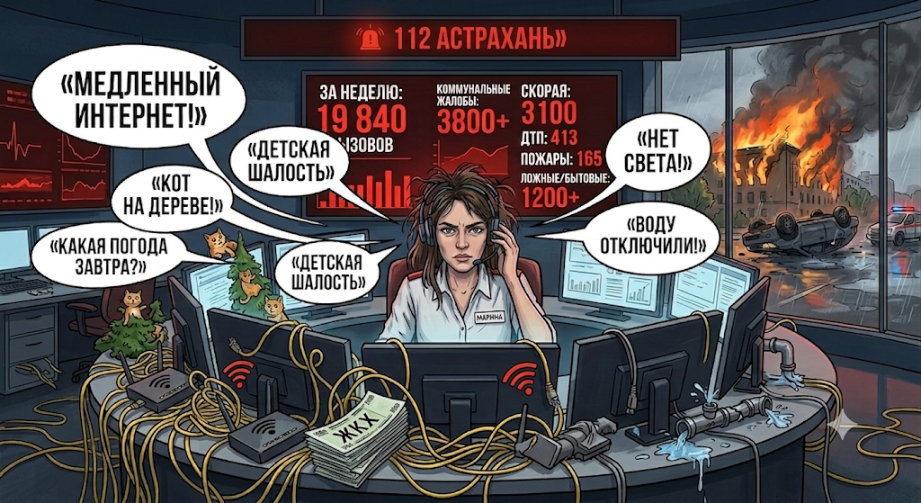 «Спасите, у нас нет интернета!» - Астраханцы перегружают телефон спасения нецелевыми жалобами 