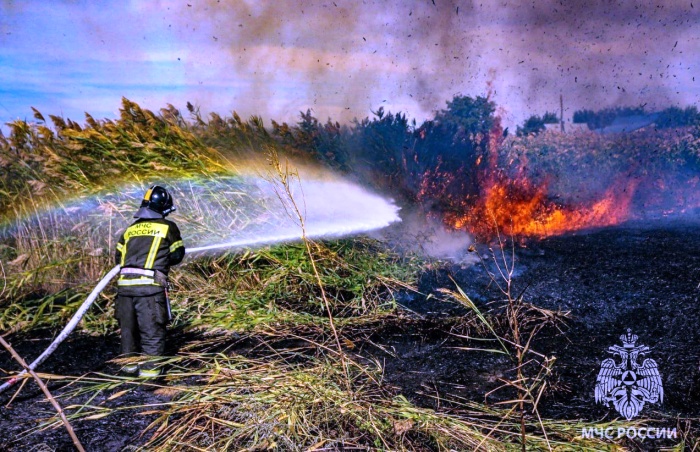 Во время ОПР в Астраханской области произошли 4022 ландшафтных пожара