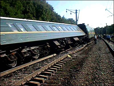 В Саратовской области сошел с рельсов астраханский поезд