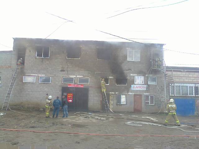 В Астрахани произошел крупный пожар