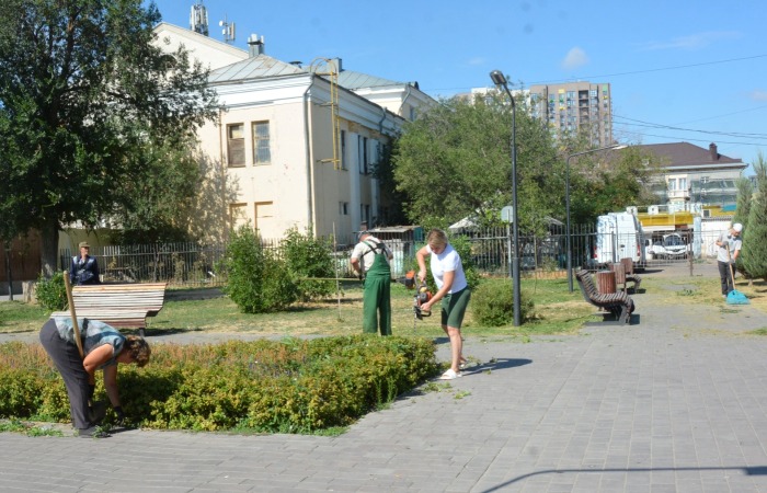 В Астрахани привели в порядок парк «Дружба»