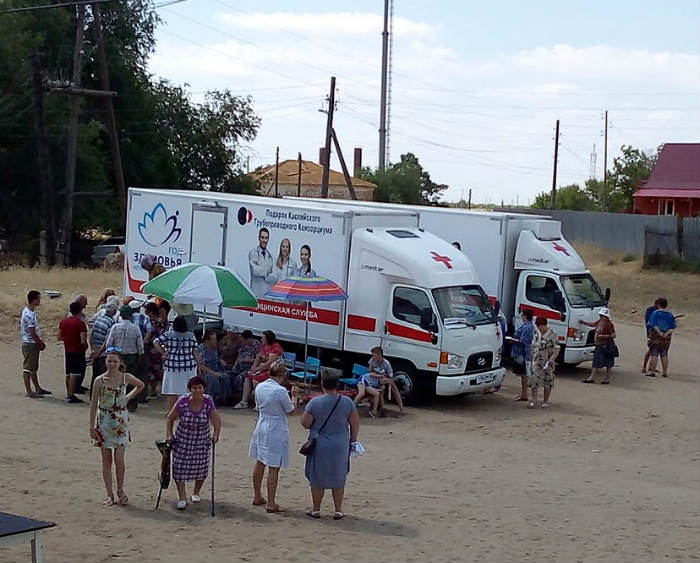 За пять дней специалисты Поезда здоровья приняли более 1000 жителей Енотаевского района