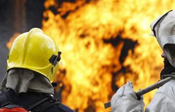 В Астрахани произошел крупный пожар