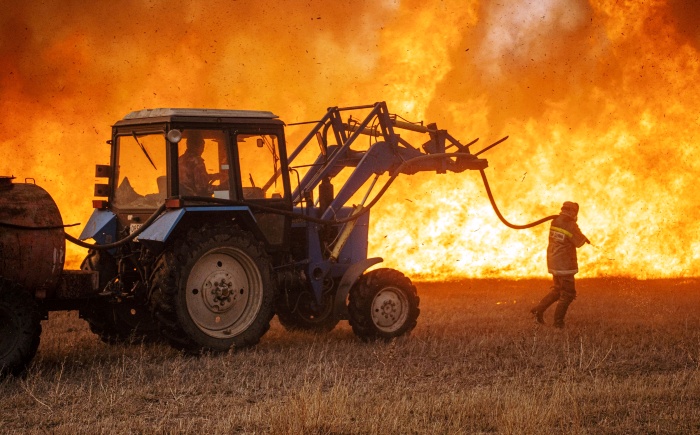 Длившийся трое суток на Обжоровском участке Астраханского заповедника пожар ликвидирован