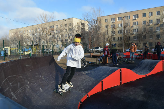 В Астрахани открыли скейт-парк