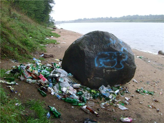 С астраханских берегов собрали около двух тонн мусора