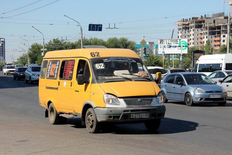 В Астрахани перестал работать маршрут №62