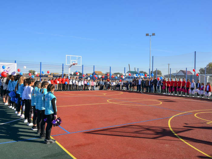 Еще в одном селе появилась спортивная площадка