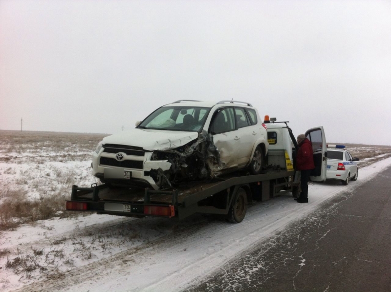 В ДТП в Астраханской области серьезно пострадал один из водителей