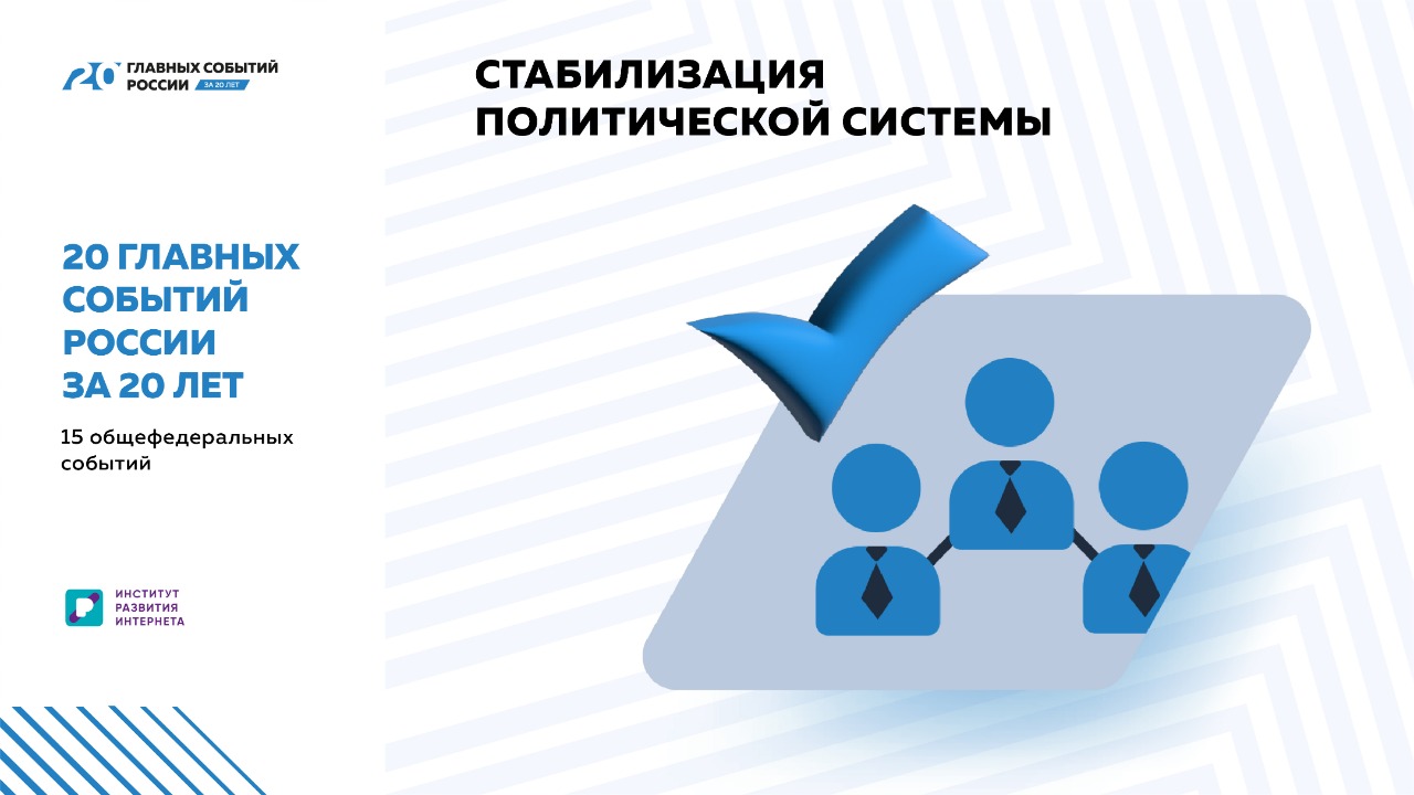 «20 главных событий России за 20 лет»: политическая стабильность