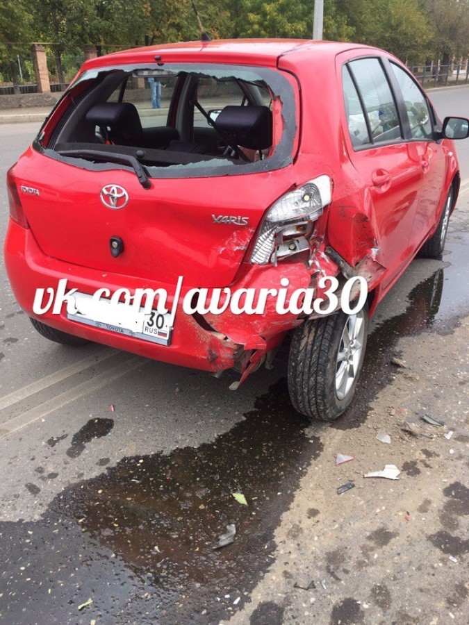 В Астрахани столкнулись пять автомобилей