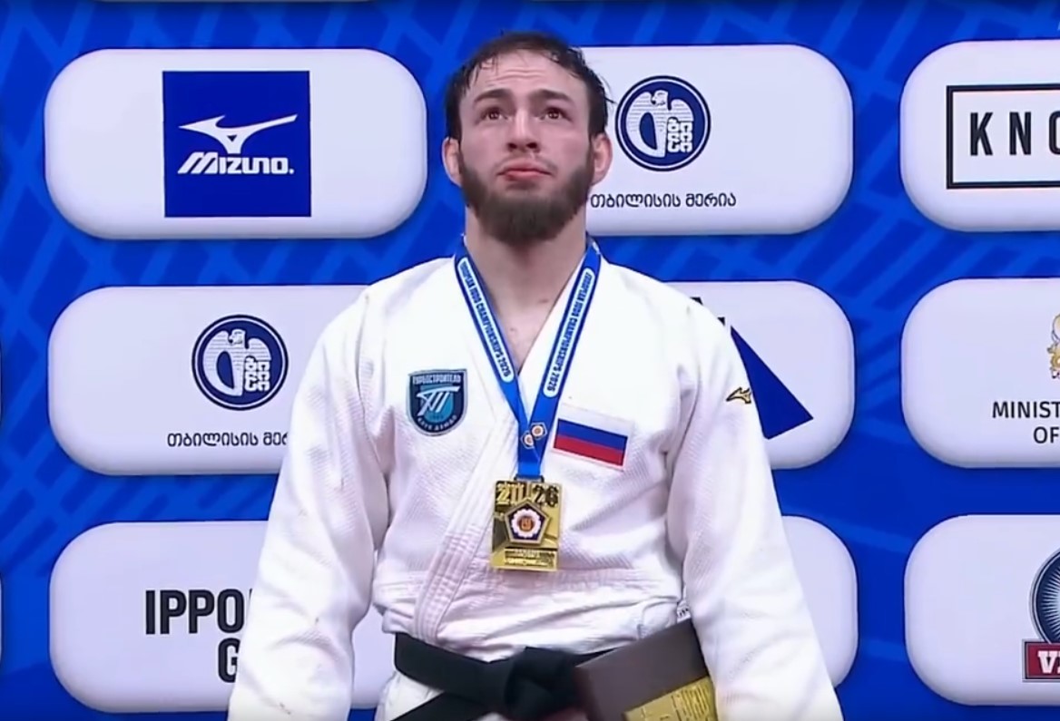 Гимн России звучал в честь нашего земляка на чемпионате Европы по дзюдо в Тбилиси 