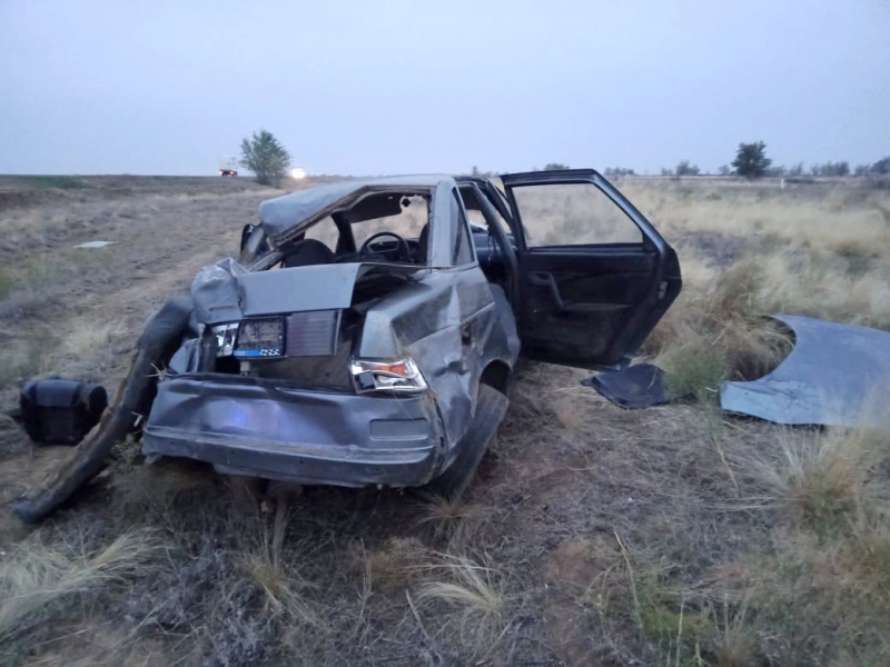 Под Астраханью произошла страшная авария, водитель погиб