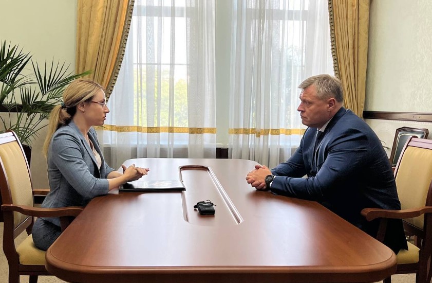 Астраханский губернатор встретился с начальником регионального управления министерства юстиции