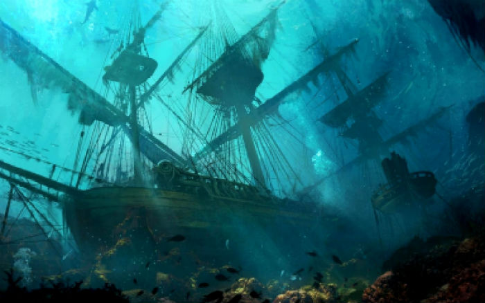 В Астраханской области обнаружили затонувший баркас "Восход"