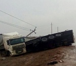 Из-за прилегшего отдохнуть на обочине астраханской трассы грузовика полгорода осталось без света