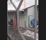 В Астрахани выпал снег