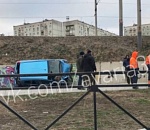 На новой дороге на Б. Алексеева перевернулся автомобиль