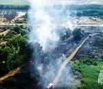 Большой ландшафтный пожар на юге Астраханской области ликвидировали за час до полуночи