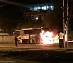 Автобус астраханских футболистов сгорел в Новороссийске