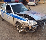 Под Астраханью пьяный водитель «Камаза» протаранил автомобиль ДПС