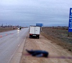 На астраханской трассе водитель хлебовоза сбил насмерть пенсионерку