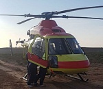Из Енотаевки в Кировскую больницу вертолет доставил "тяжелую" астраханку