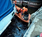 На Волге снова зафиксирован разлив нефтепродуктов