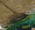 Ветер будет нести дым из Казахстана в Астрахань до 7 октября - МЧС