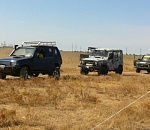 В Астраханской области внедорожники покоряли бездорожье