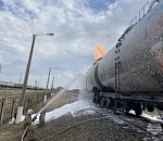 МЧС: в Ахтубинске тушили цистерну с сжиженным газом