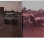 В Астраханской области на «дороге смерти» перевернулась машина