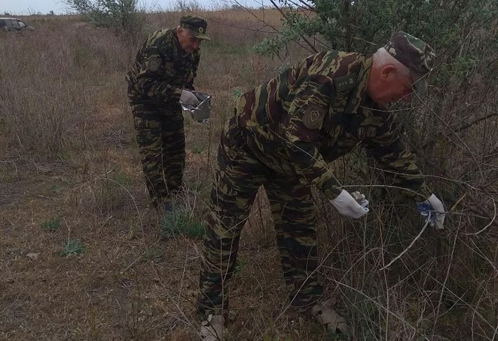 Хитрые приманки для диких животных разбрасывают в астраханских охотничьих угодьях