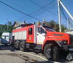 Жилой дом горит в Астрахани на площади 120 квадратных метров