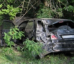 На крутом повороте астраханской трассы опрокинулась иномарка: водитель госпитализирован