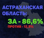 Поправки в Конституцию поддержали 86,6% астраханцев