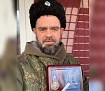 Астраханскому бойцу на передовой вручили медаль «Казачья доблесть»  