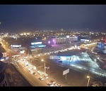 В Астрахани из-за крупного пожара образовалась многокилометровая пробка