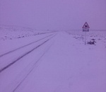 Астраханцы жалуются на опасную заснеженную дорогу