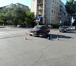 В Астрахани автоледи сбила мотоциклиста