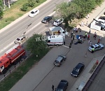 В Астрахани сбили мотоциклиста. Все спецслужбы моментально прибыли на место