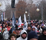 Тысяча астраханцев собрались на площади Ленина в первый день нового года