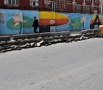 В Астрахани идет ремонт Красной Набережной 