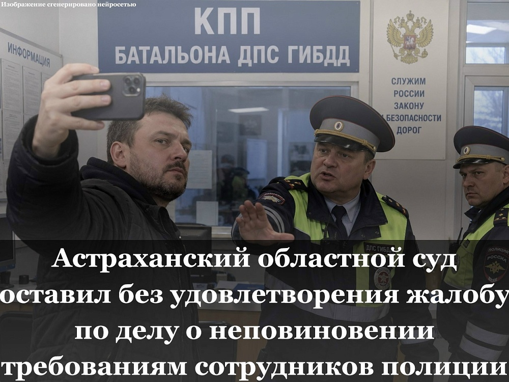 Астраханец заплатит штраф за видеосъемку в помещении ГИБДД